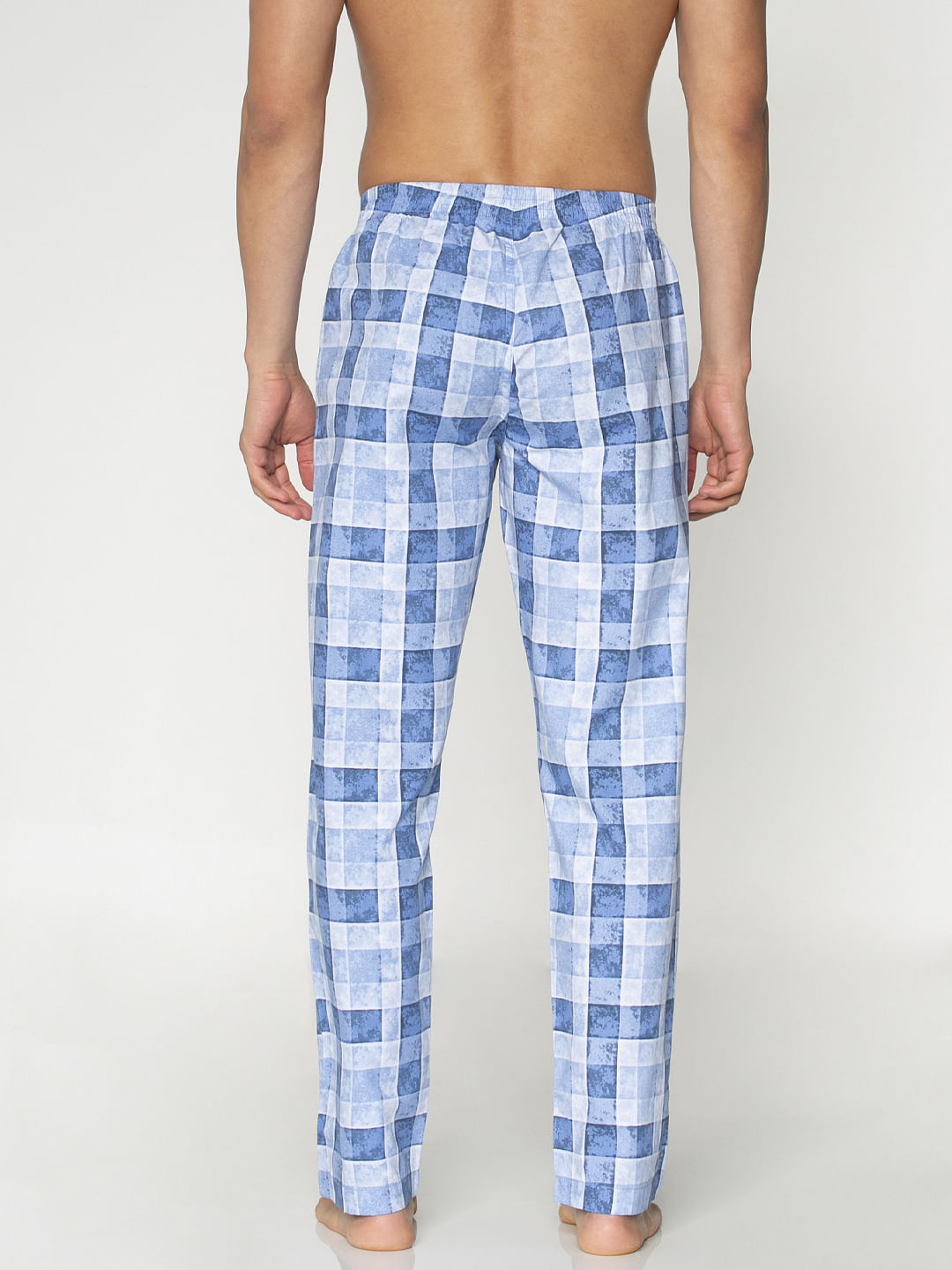 Blue Checks Print Pyjama