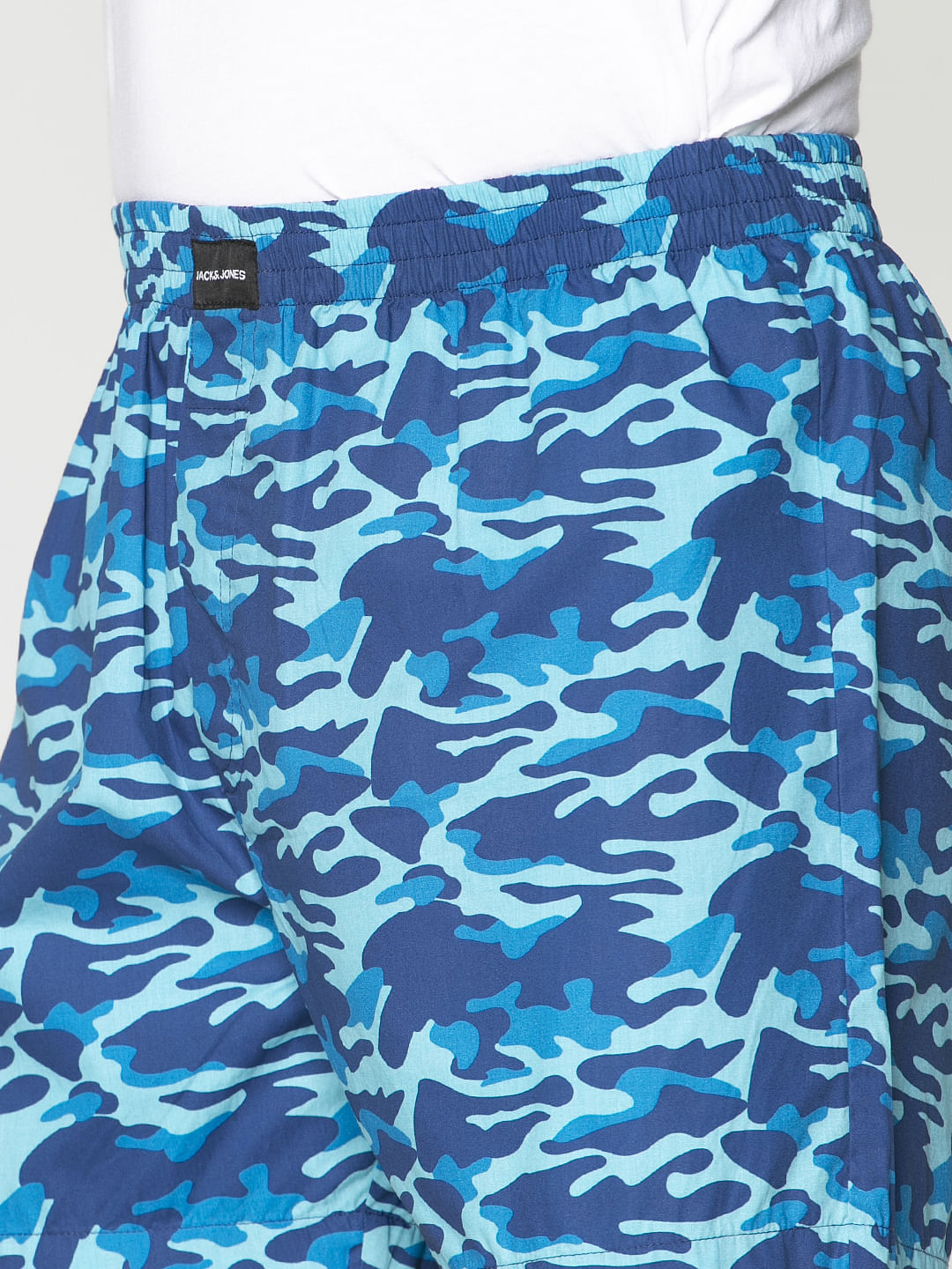 Blue Camo Print Boxers