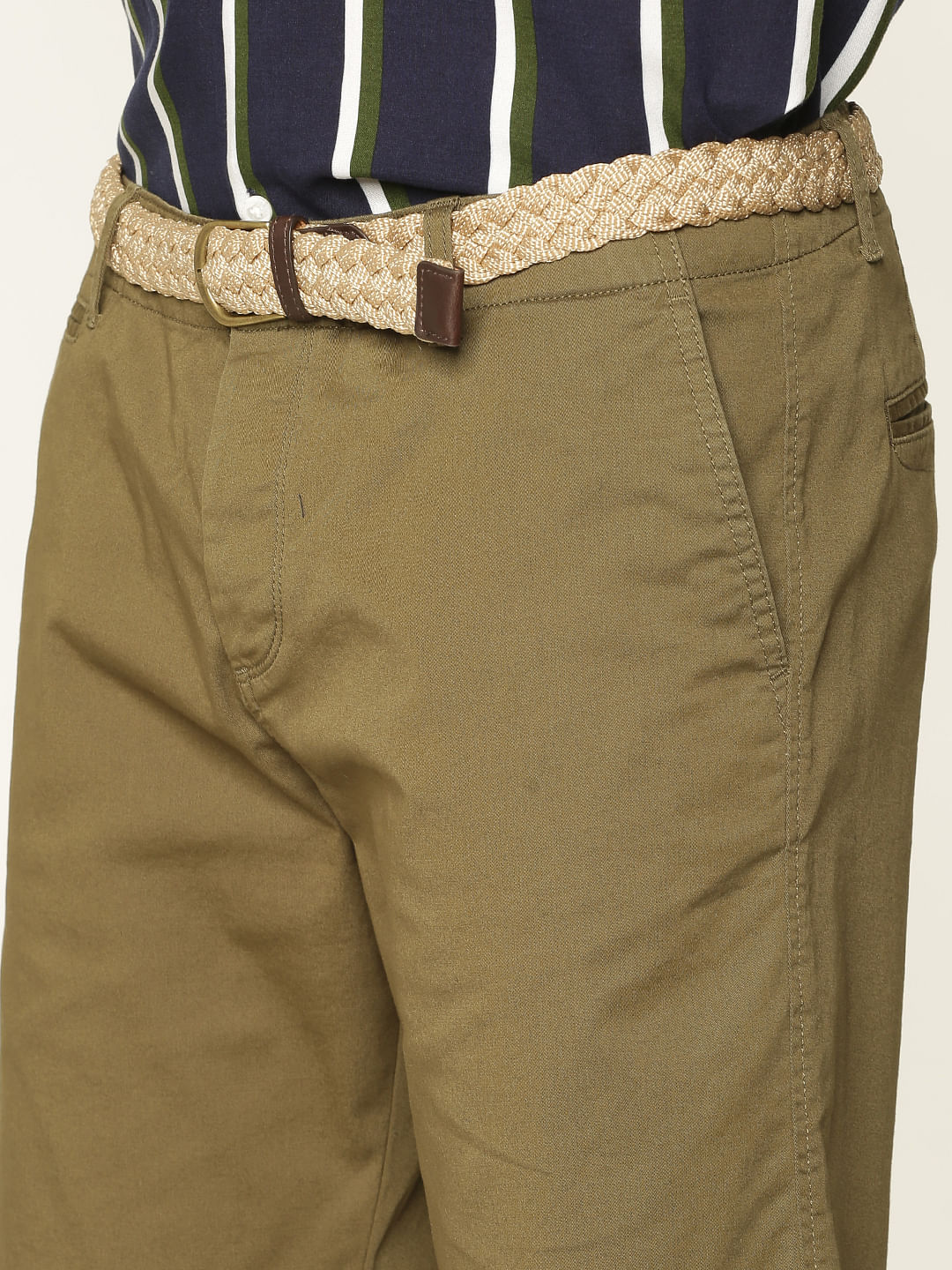 Green Chino Shorts