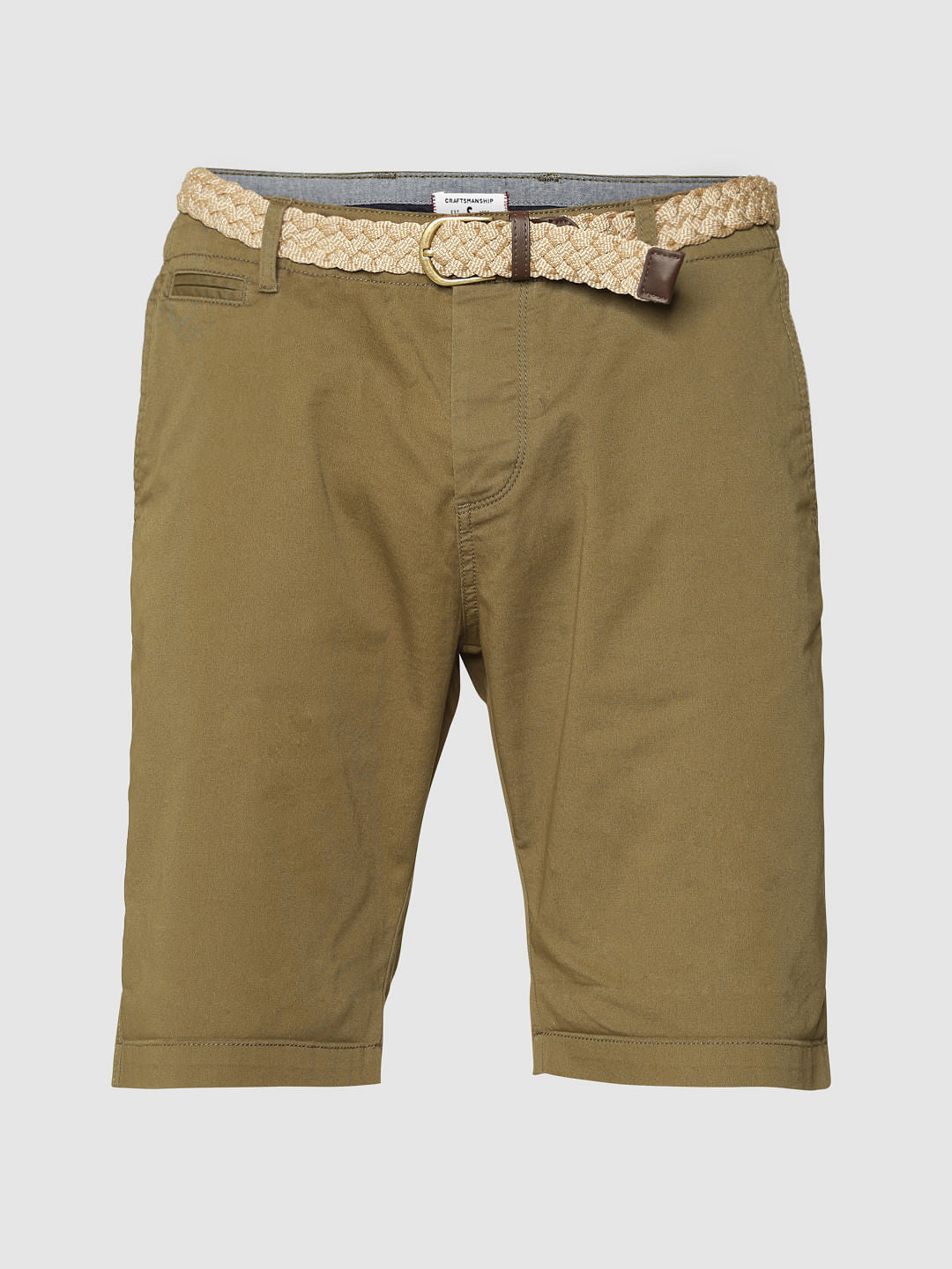 Green Chino Shorts