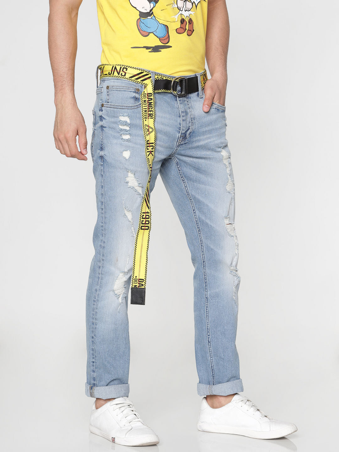 Light Blue Ripped Tim Anti Fit Jeans
