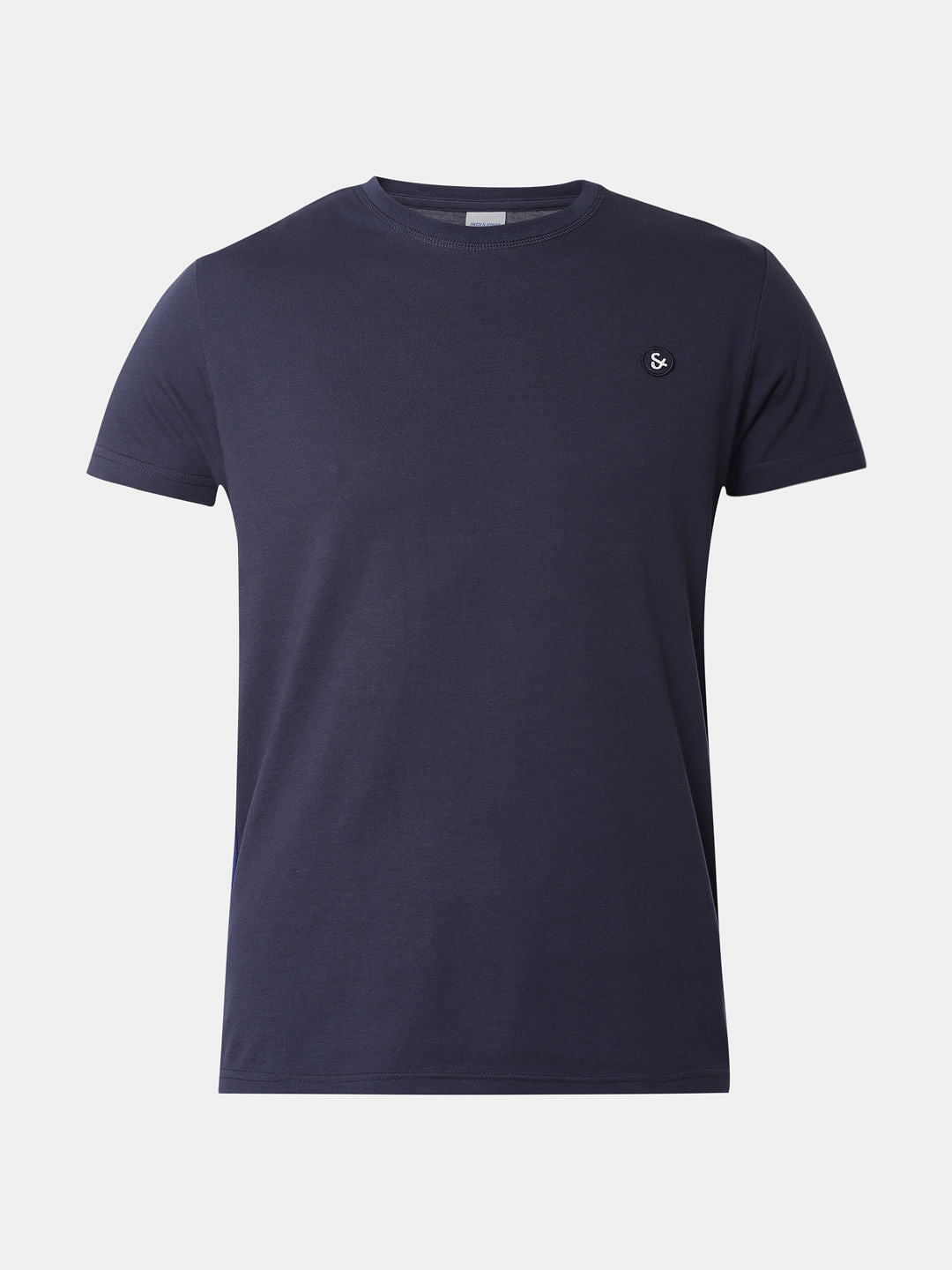 Blue Tape Detail Crew Neck T-Shirt