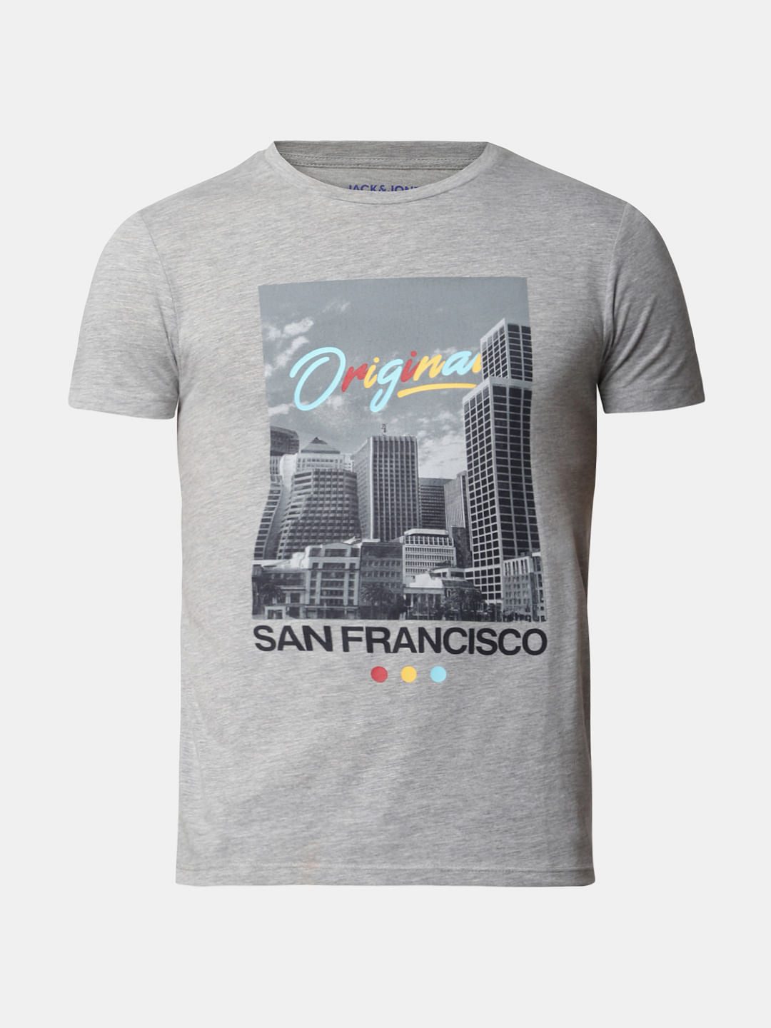 Grey City Landscape Crew Neck T-Shirt