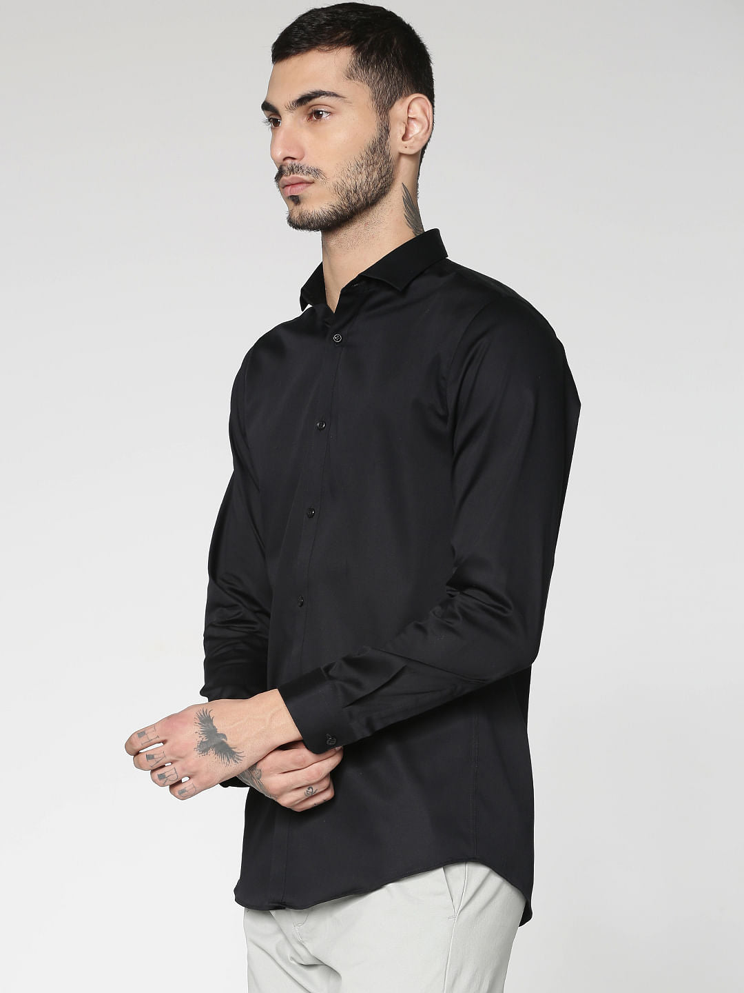 Black Full Sleeves Shirt