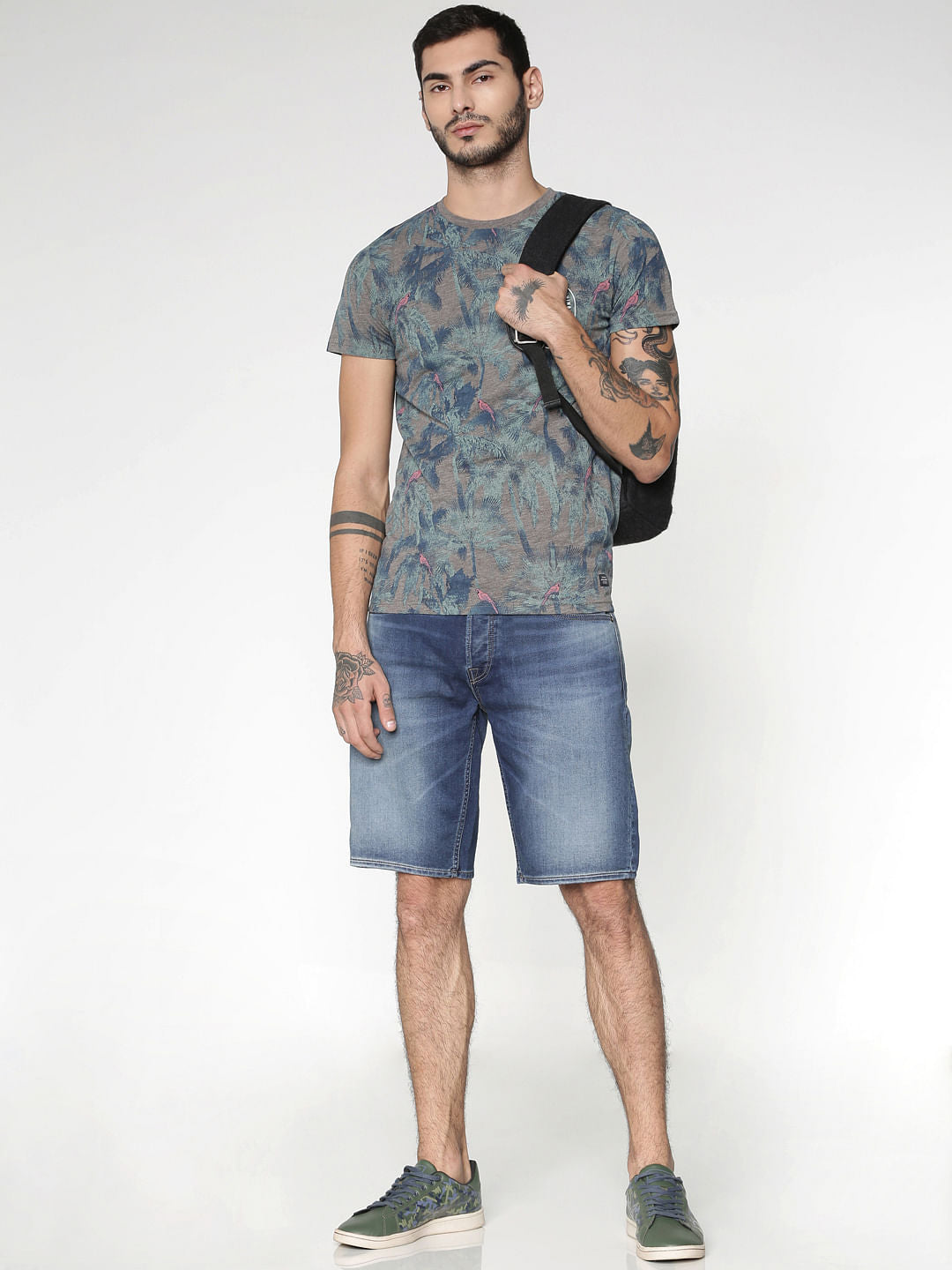 Blue Denim Shorts