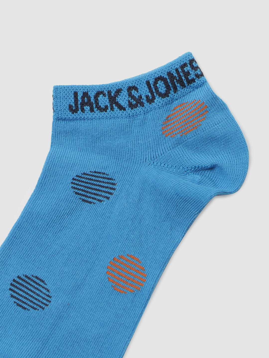Red Printed Ankle Length Socks