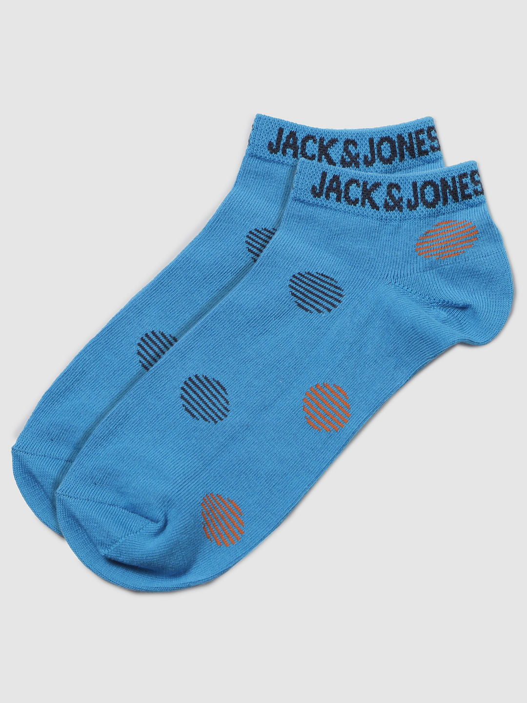 Red Printed Ankle Length Socks