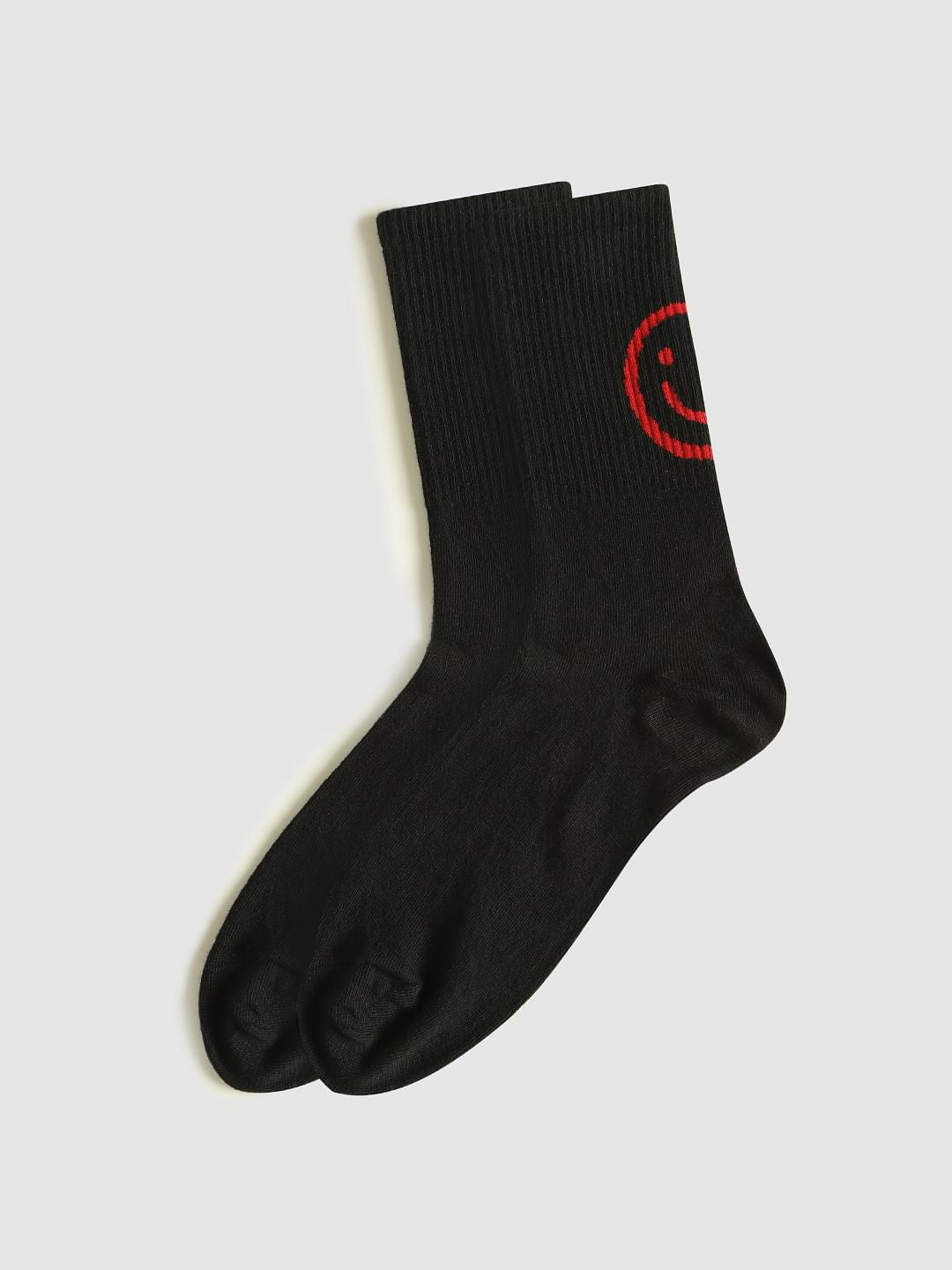 Pack Of Three Mid Calf Length Socks - White, Black, White & Black