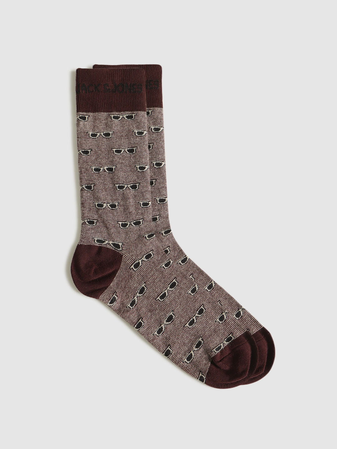 Pack Of Three Printed Mid Calf Length Socks