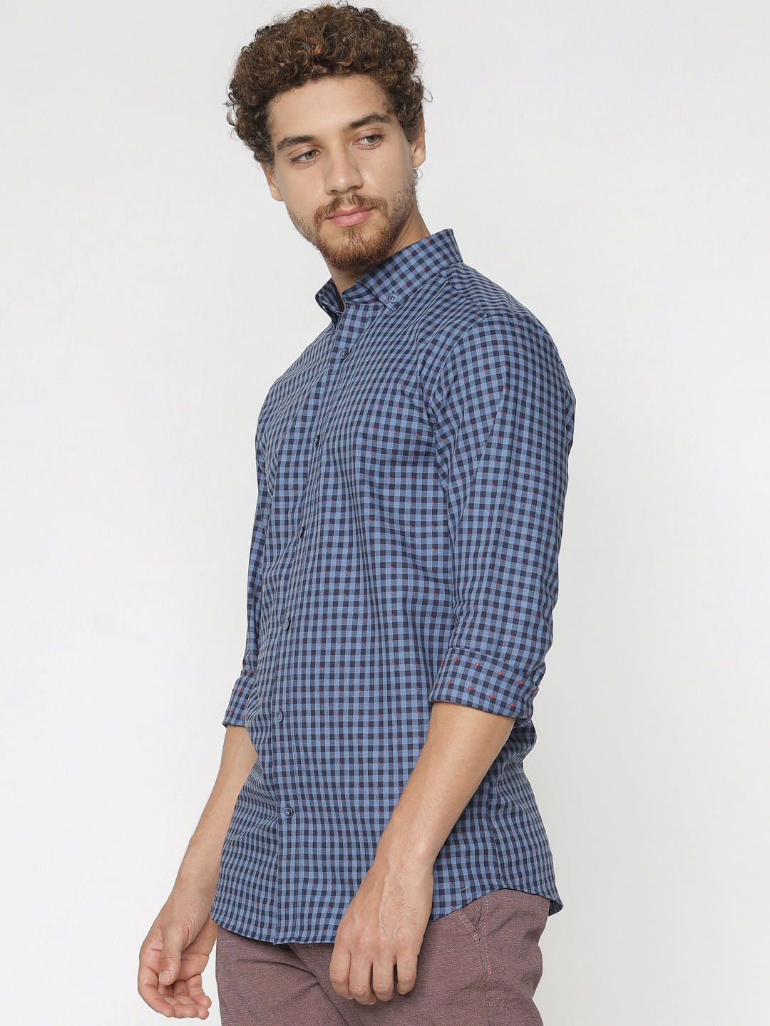 Blue Checks Full Sleeves Shirt