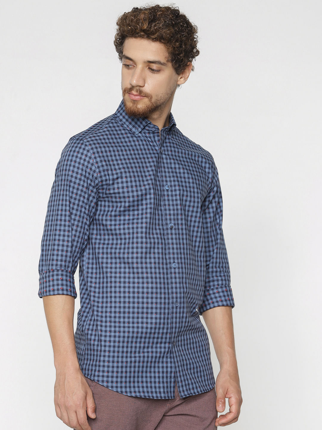 Blue Checks Full Sleeves Shirt