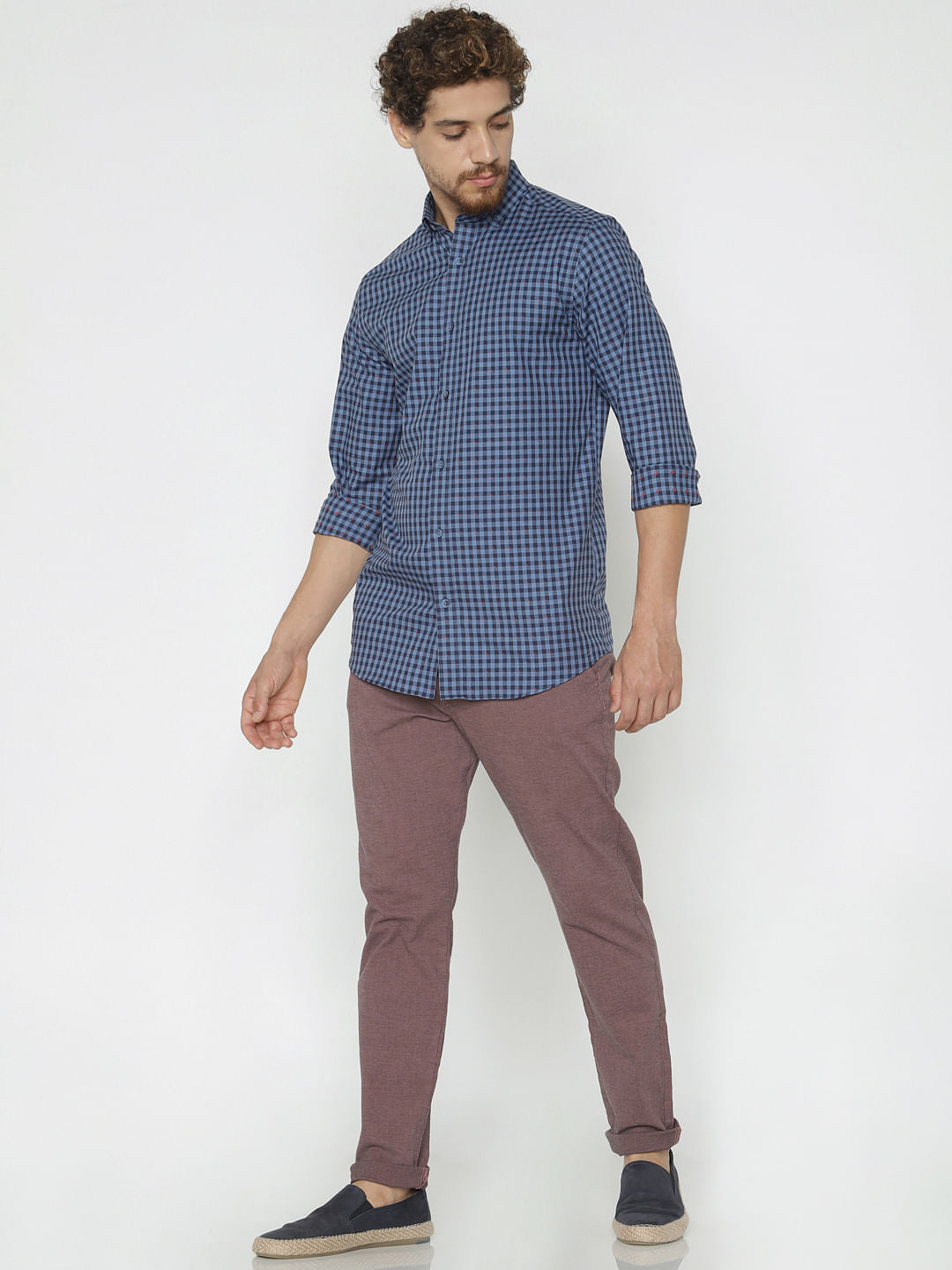 Blue Checks Full Sleeves Shirt
