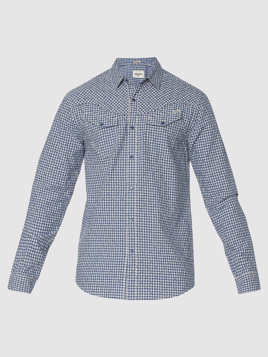Blue Check Full Sleeves Shirt