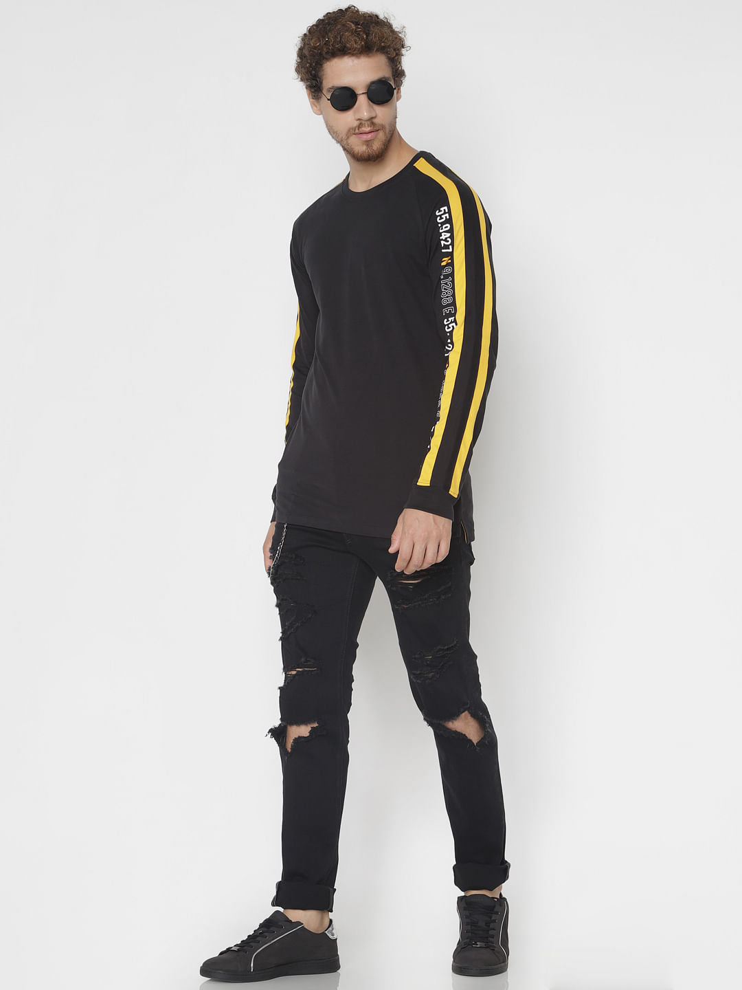 Black Ripped Ben Skinny Fit Jeans