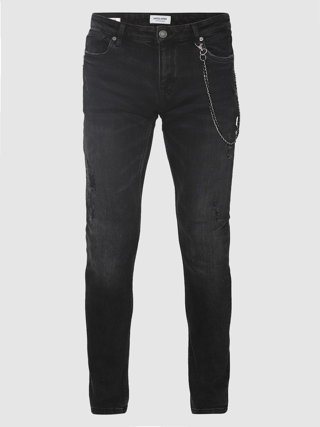 Black Ripped Liam Skinny Fit Jeans