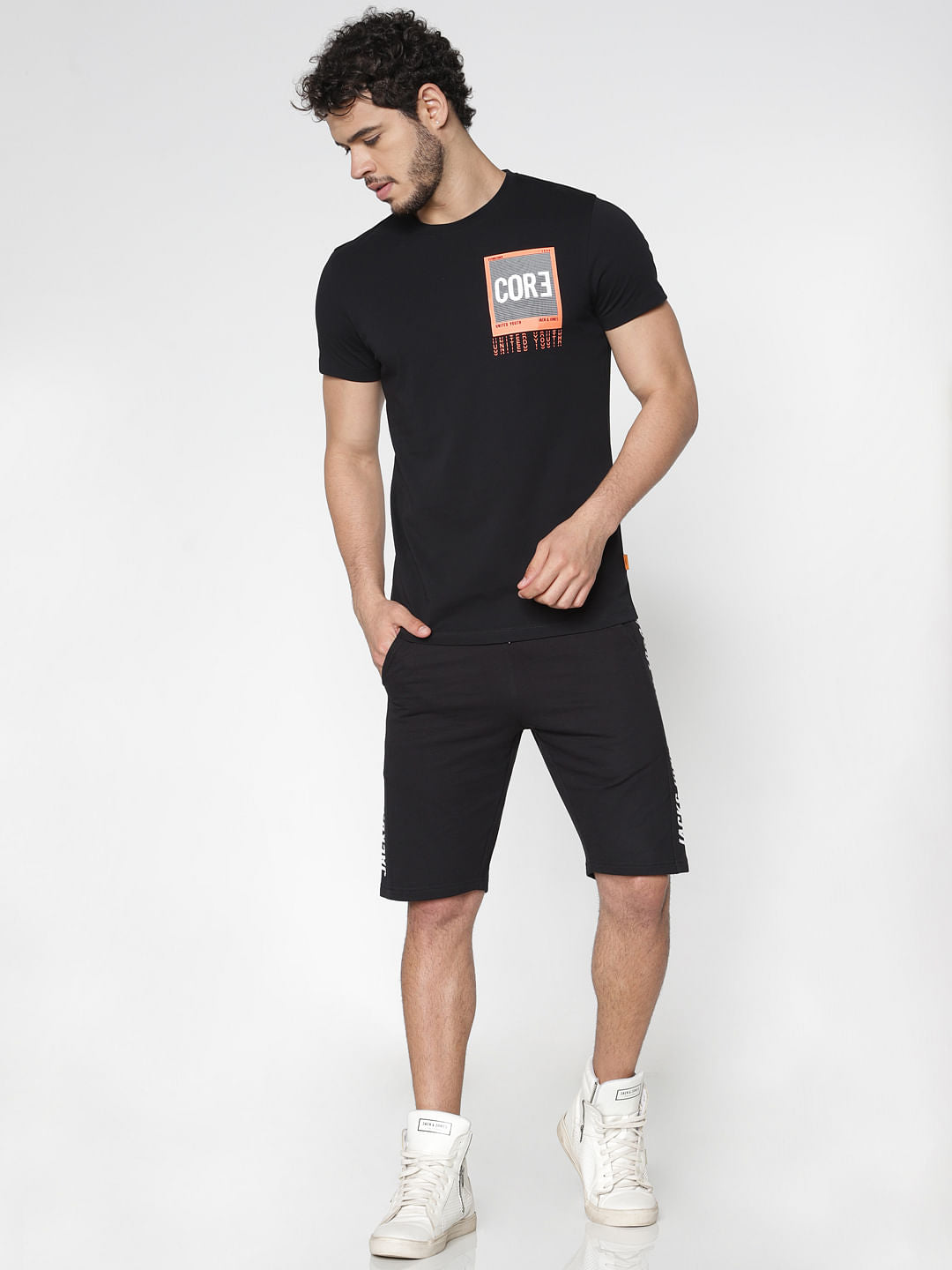 Black Slim Fit Crew Neck T-Shirt