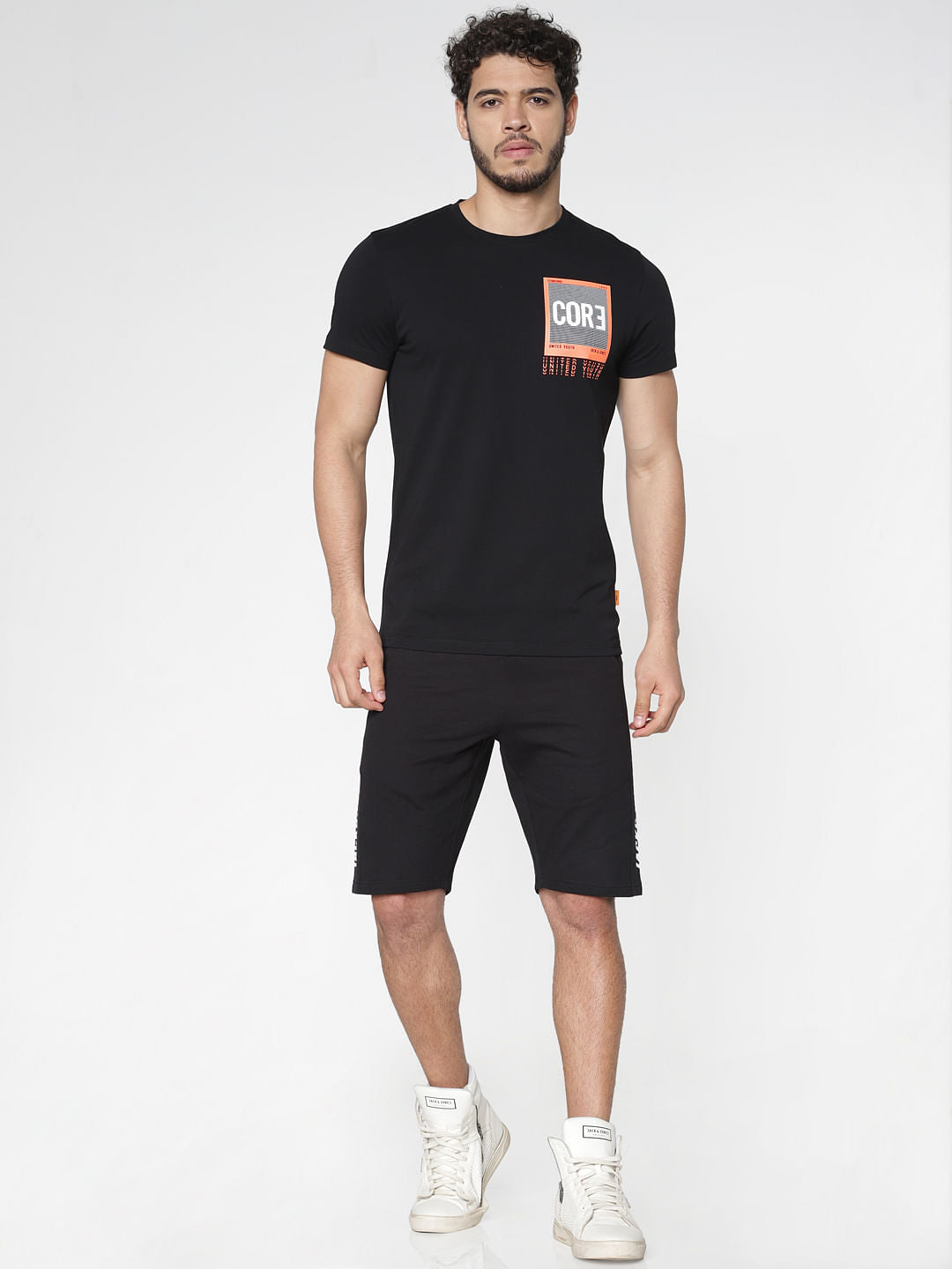 Black Slim Fit Crew Neck T-Shirt