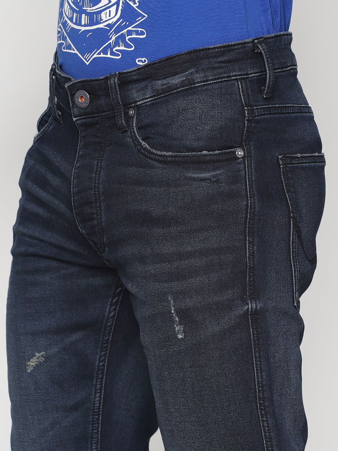 Dark Blue Clark Regular Fit Jeans