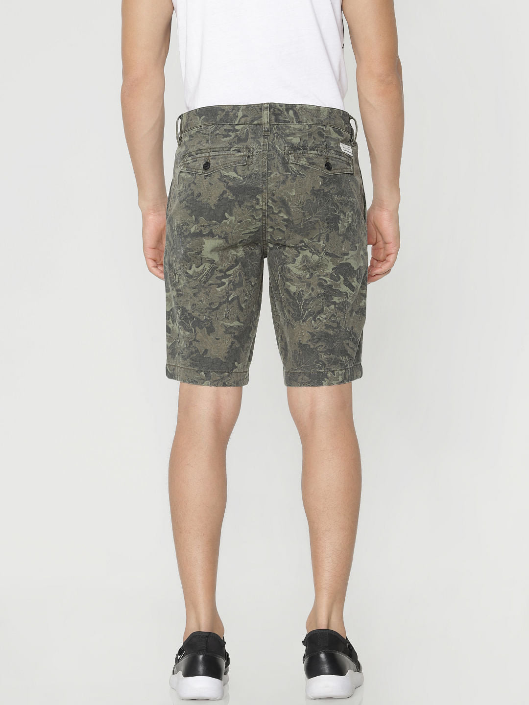Green Printed Shorts