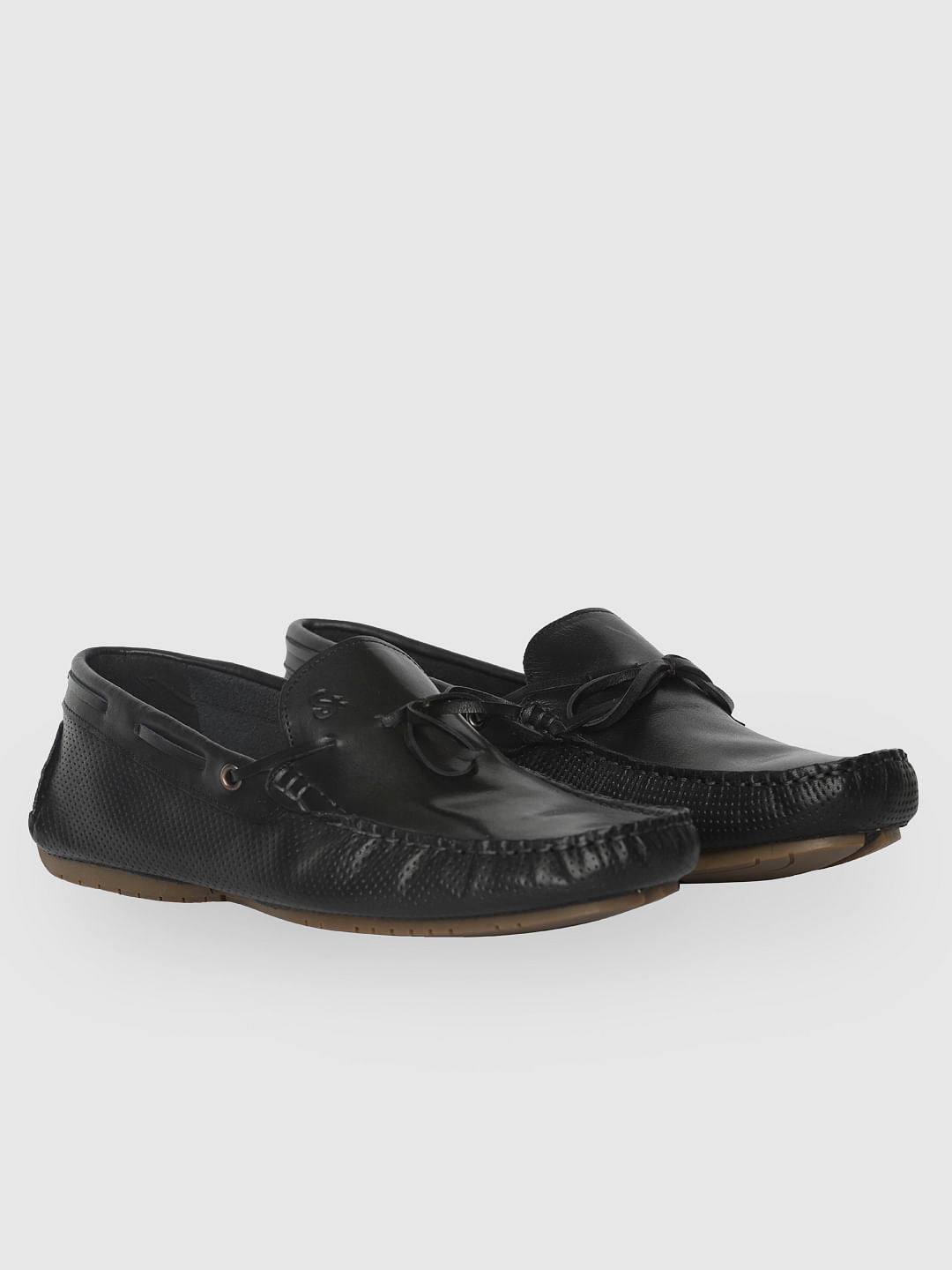 Black Leather Loafers