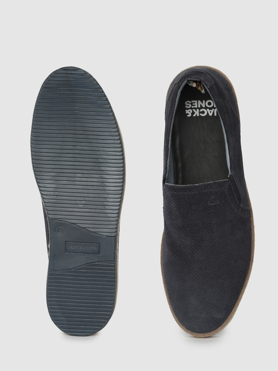 Blue Leather Espadrilles