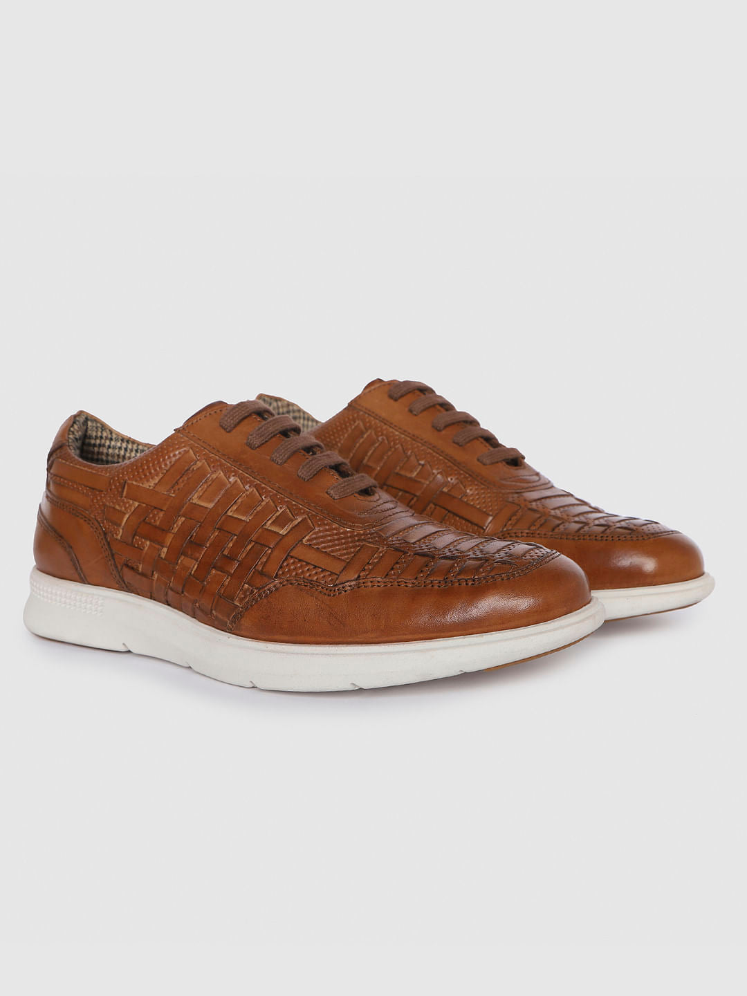 Brown Leather Sneakers
