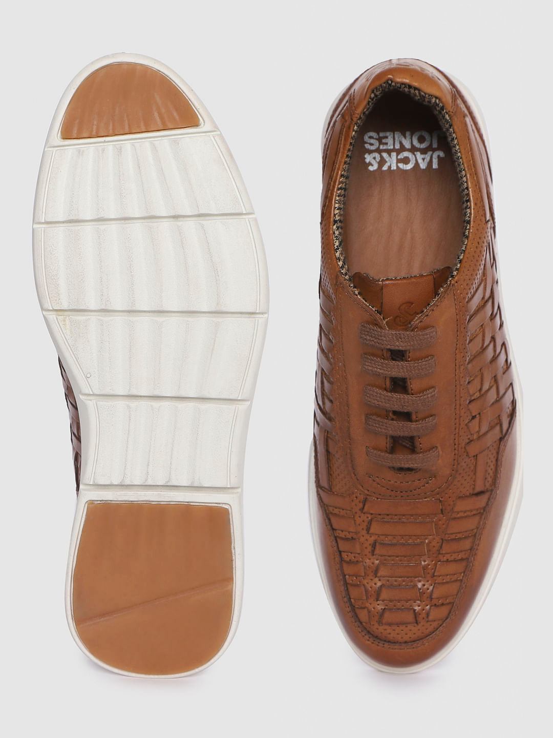 Brown Leather Sneakers