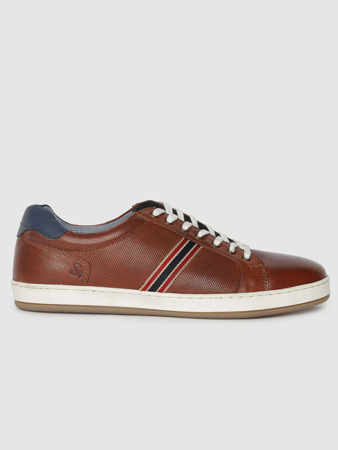 Brown Leather Sneakers