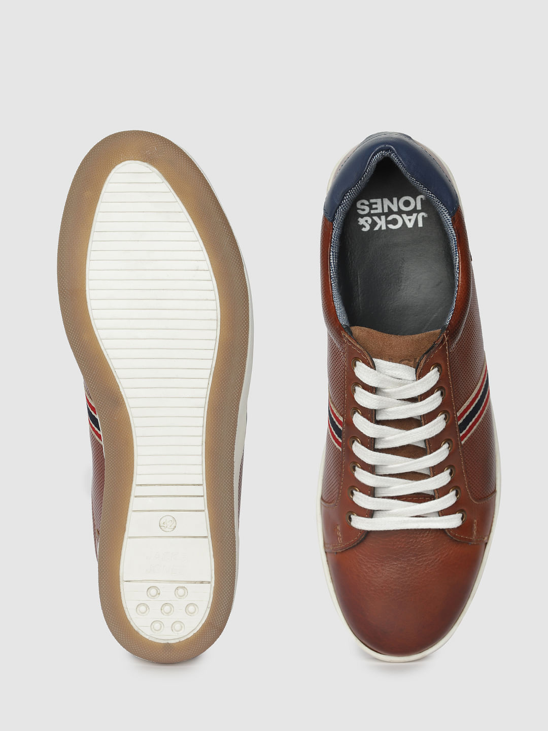 Brown Leather Sneakers