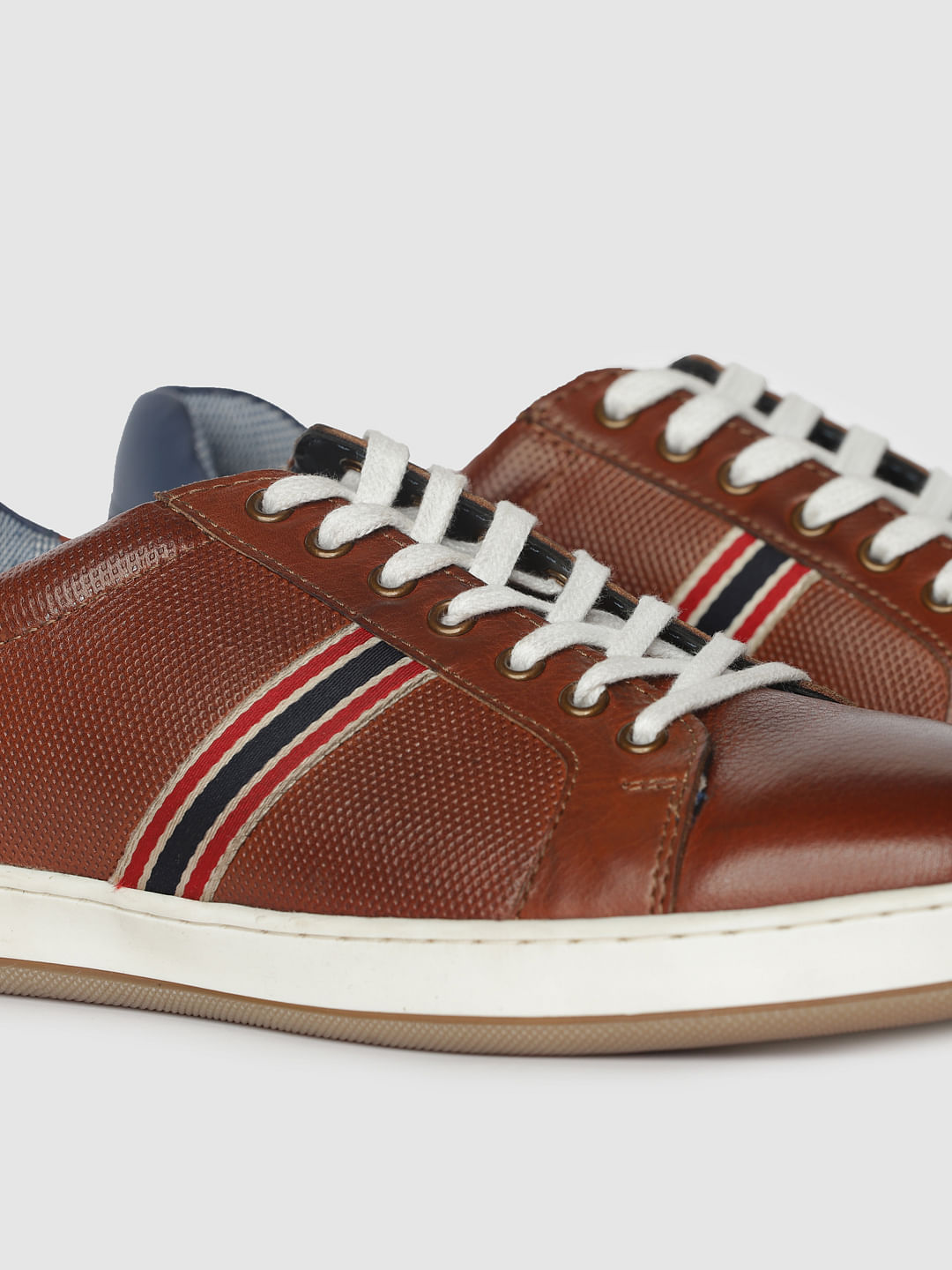 Brown Leather Sneakers