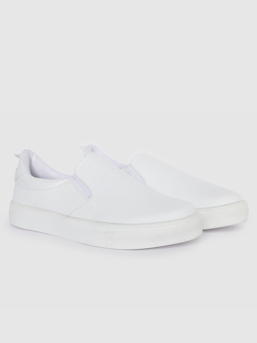 White Slip On Sneakers