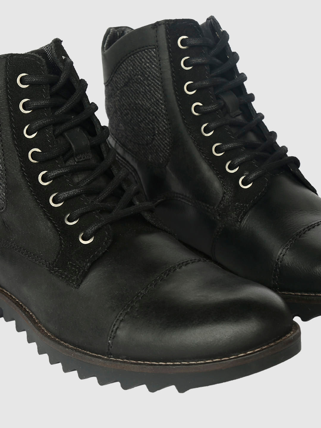 Black High Top Boots