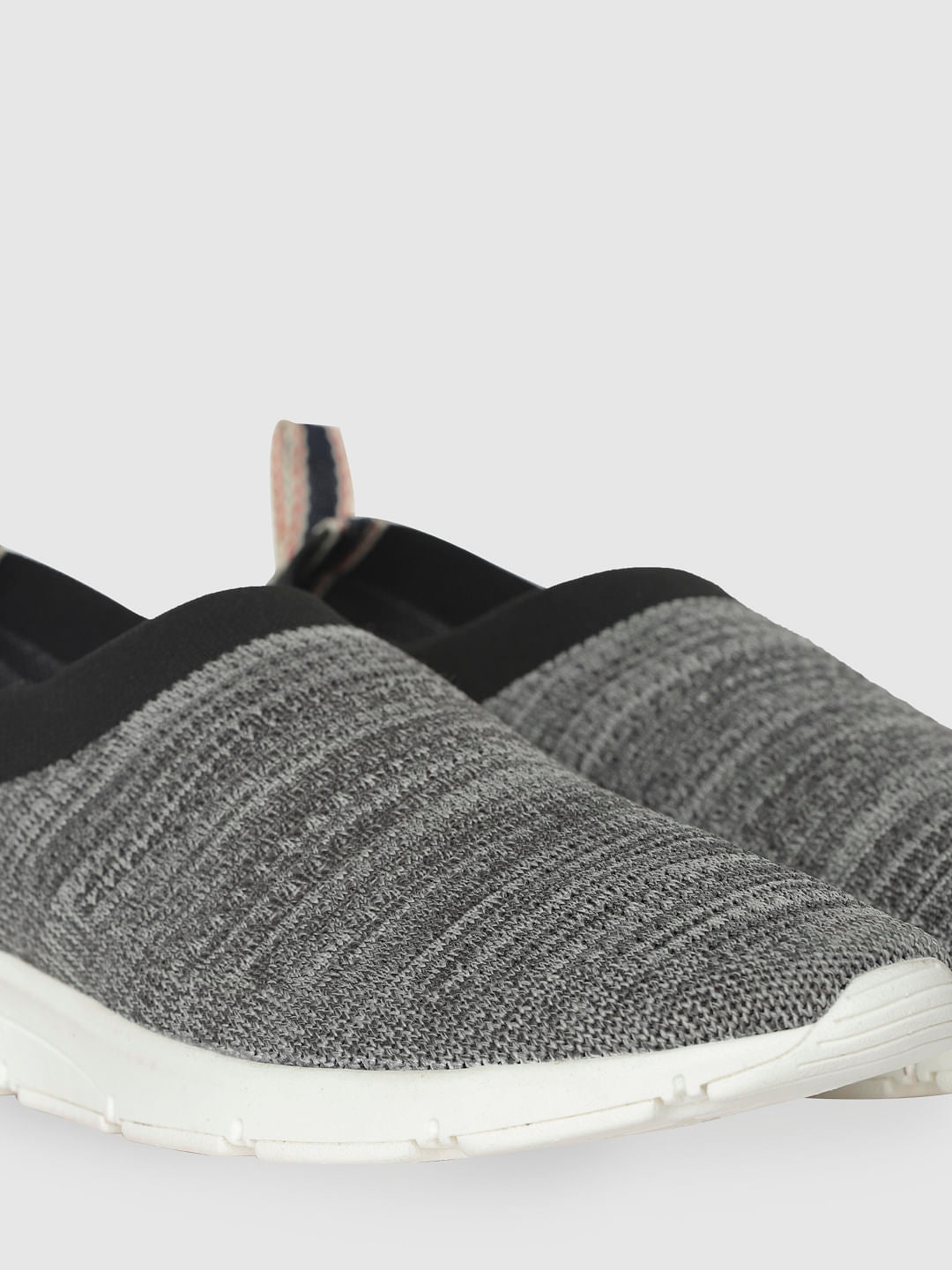 Grey Slip On Sneakers