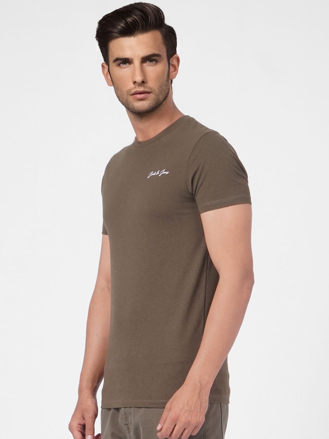 Olive Crew Neck T-shirt