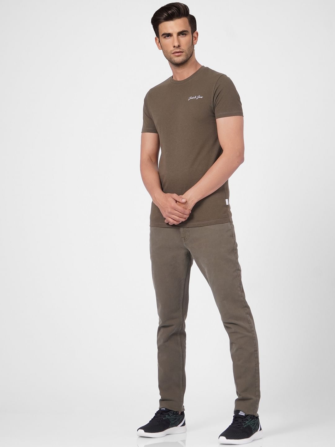 Olive Crew Neck T-shirt
