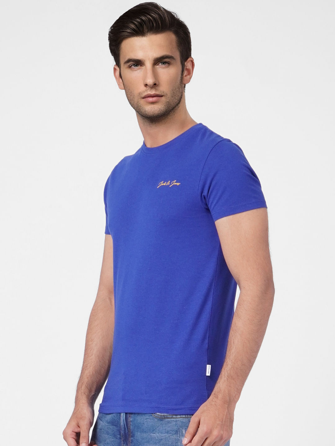 Dark Blue Crew Neck T-shirt