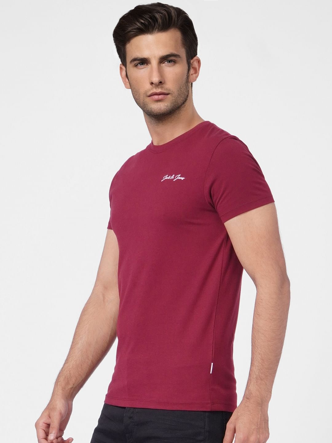 Maroon Crew Neck T-shirt