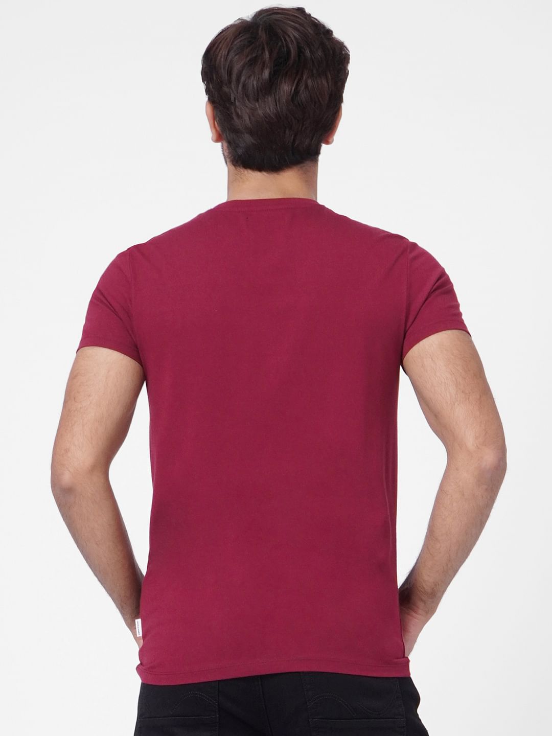 Maroon Crew Neck T-shirt