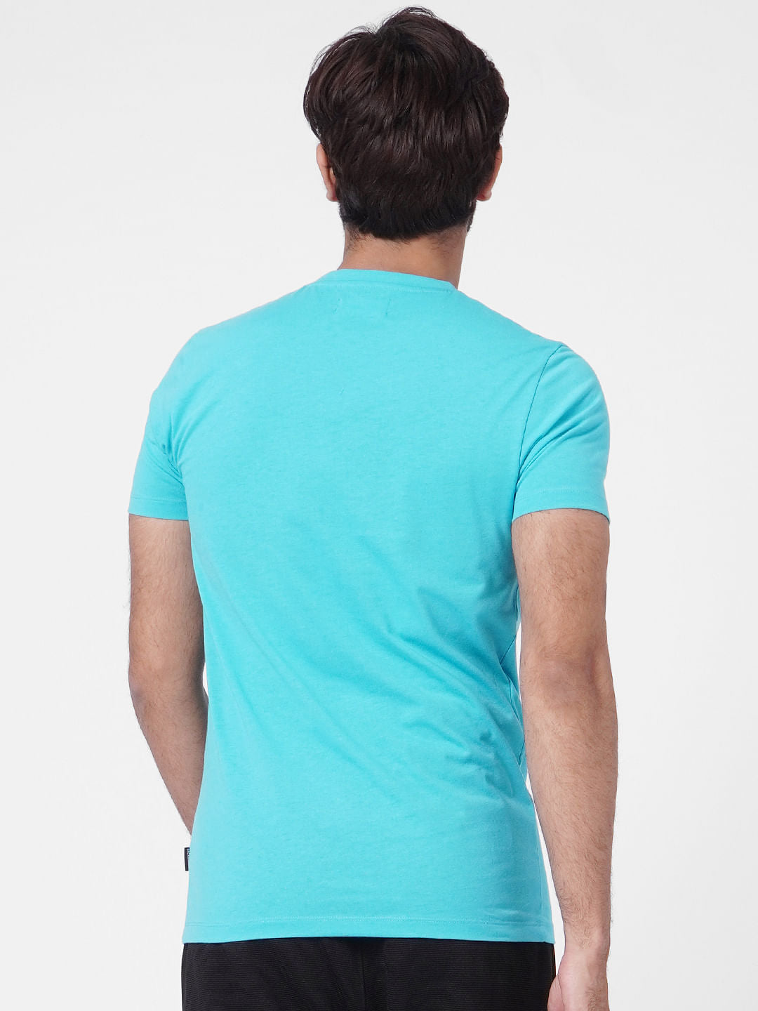 Blue Crew Neck T-shirt
