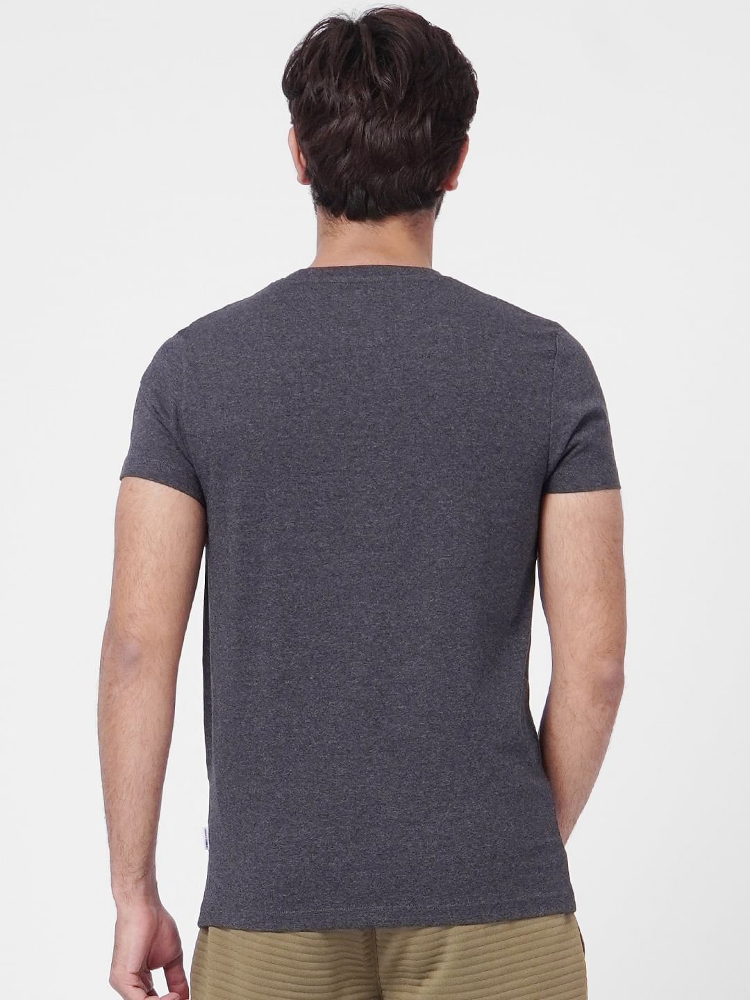 Dark Grey Crew Neck T-shirt