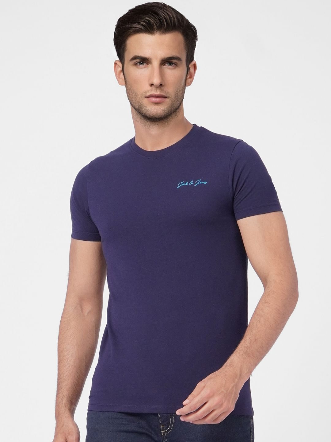 Navy Blue Crew Neck T-shirt