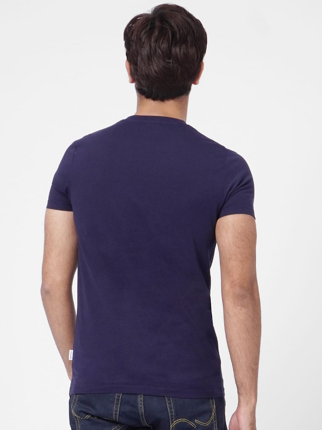 Navy Blue Crew Neck T-shirt