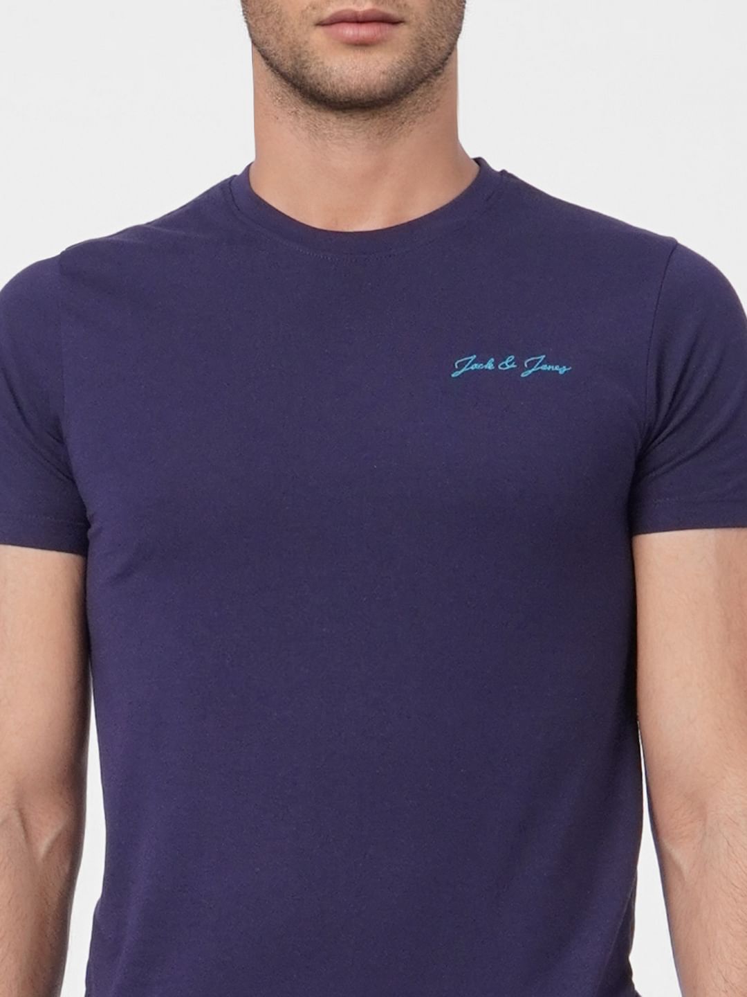 Navy Blue Crew Neck T-shirt
