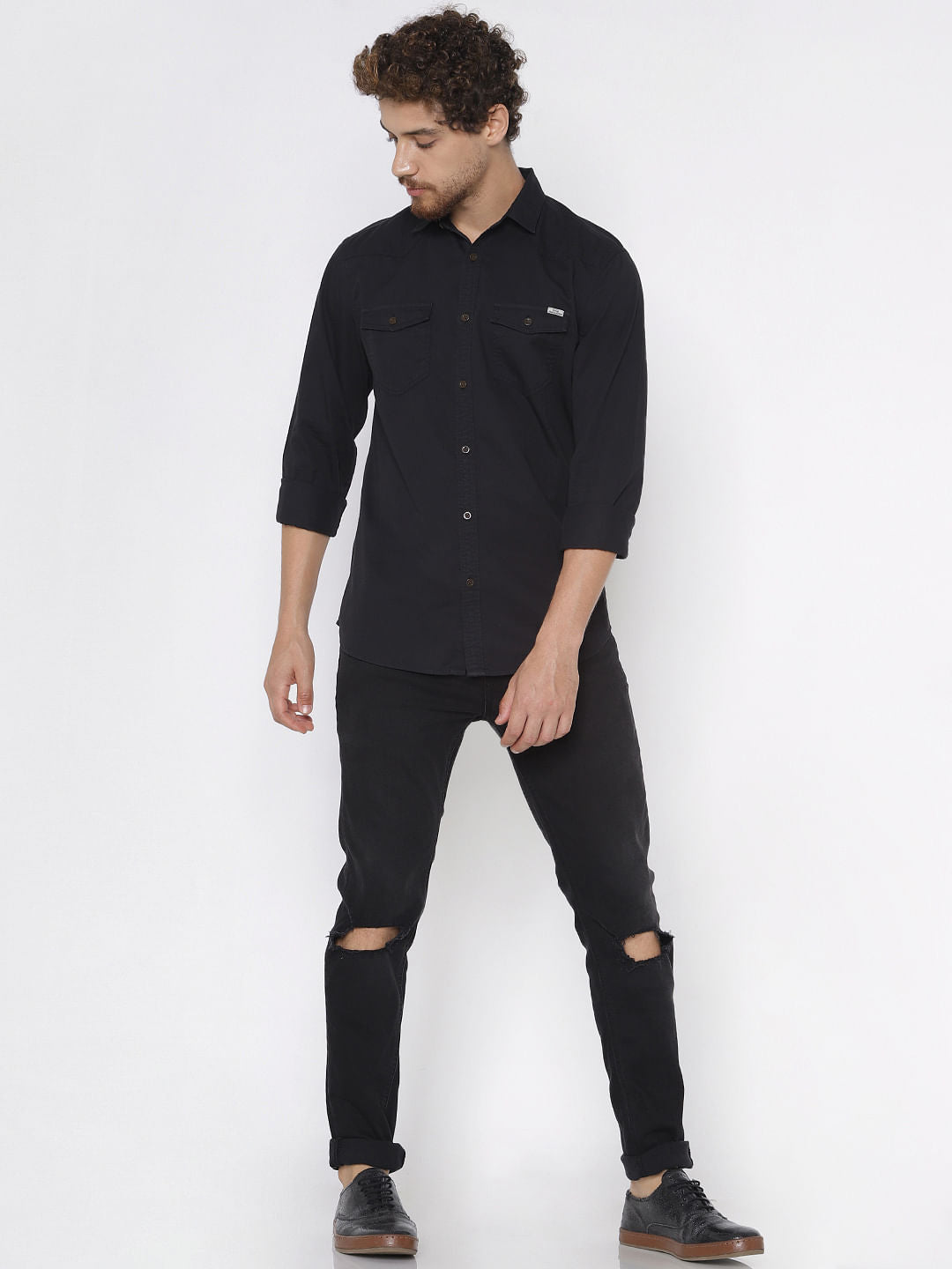Black Full Sleeves Shirt