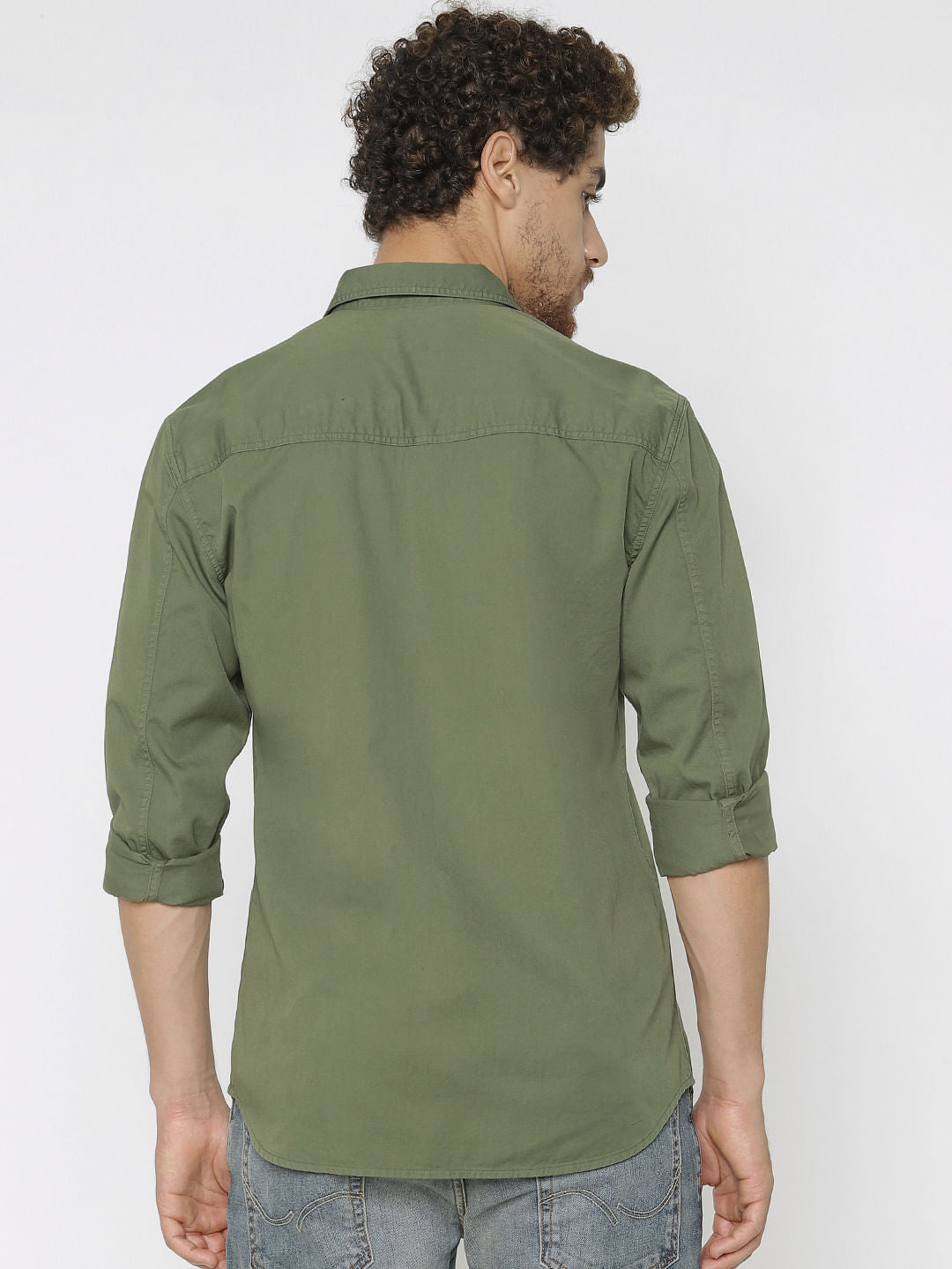 Green Full Sleeves Shirt