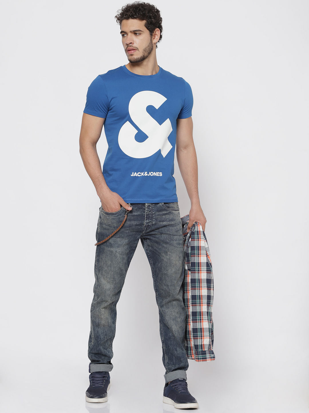 Blue Graphic Print T-Shirt