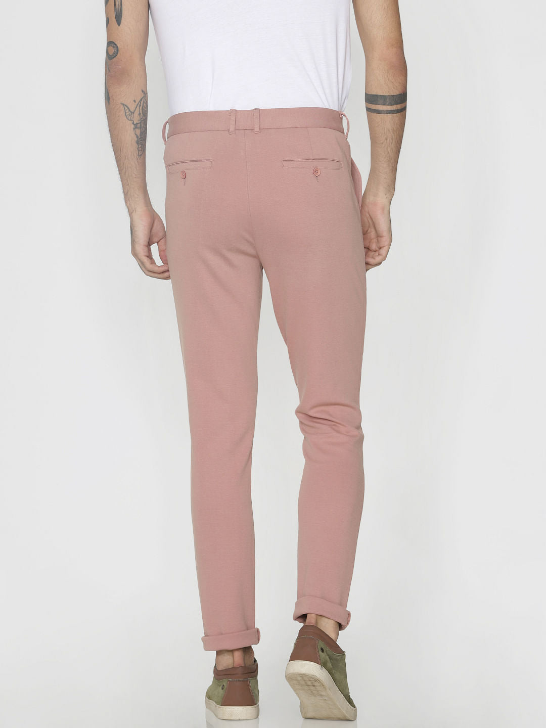 Pink Slim Fit Pants