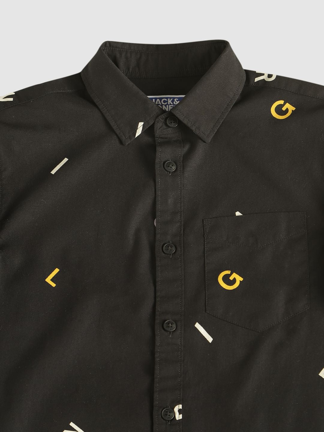 Boys All Over Alphabet Print Shirt