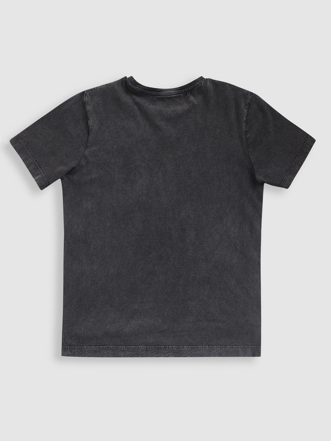 Boys Black Graphic Print T-Shirt