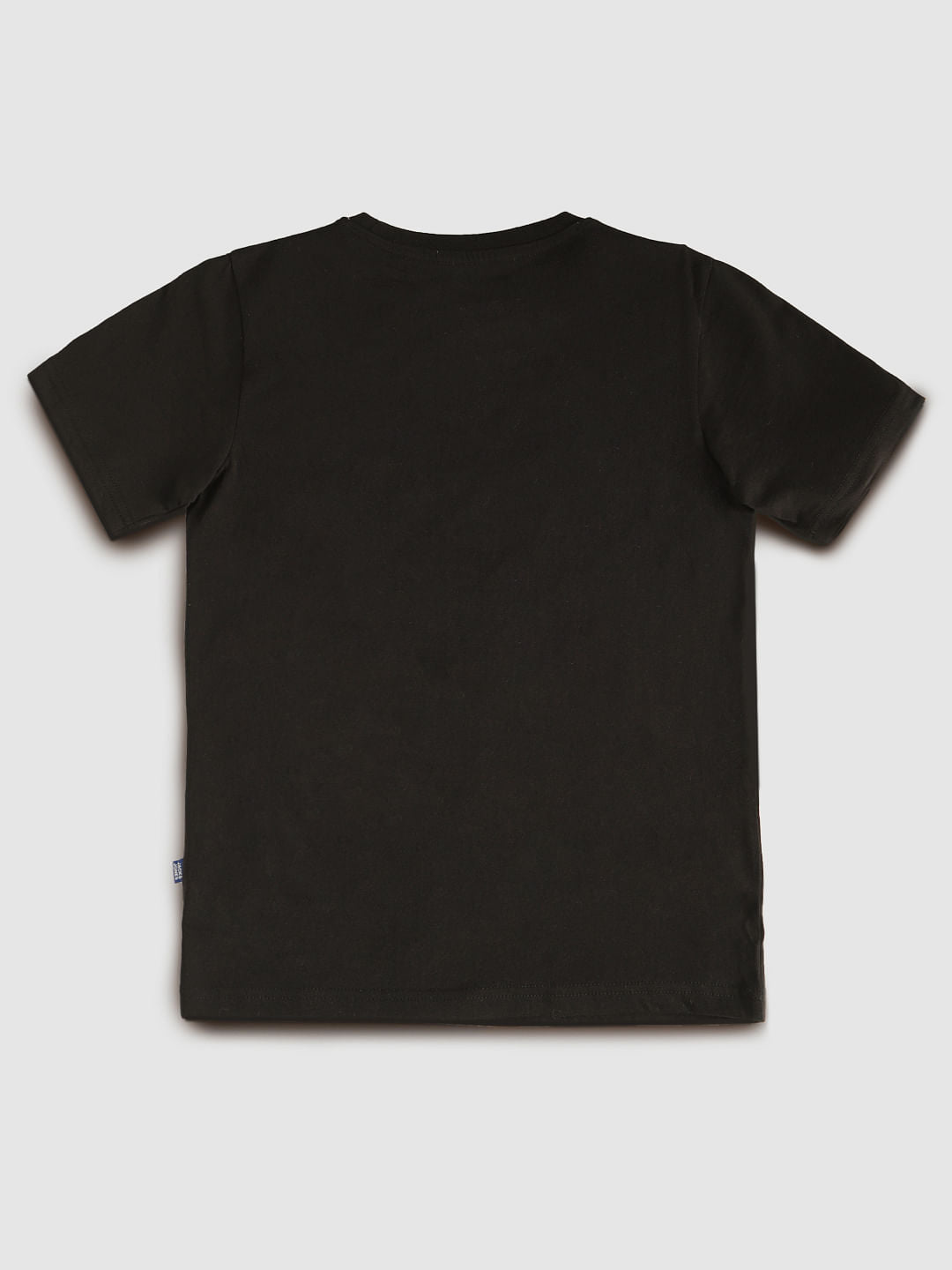 Boys Black Graphic Print T-Shirt